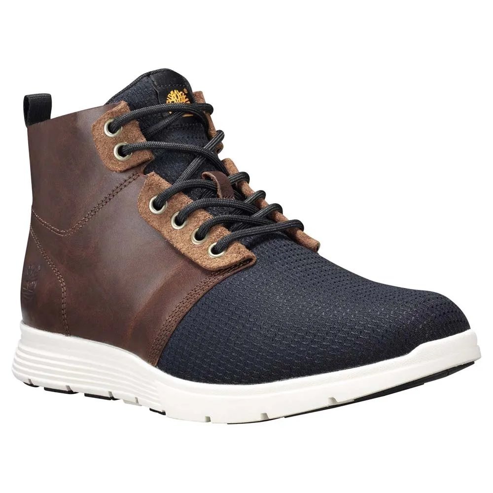 Timberland A1IX4 SensorFlex Mens Chukka Boots Brown Leather Navy Mesh Size 9